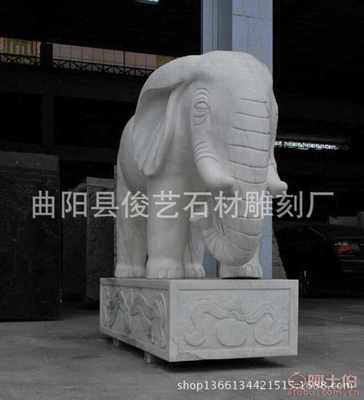 王氏雕刻 優質漢白玉石雕吉象如意，直擊曲陽工藝魅力